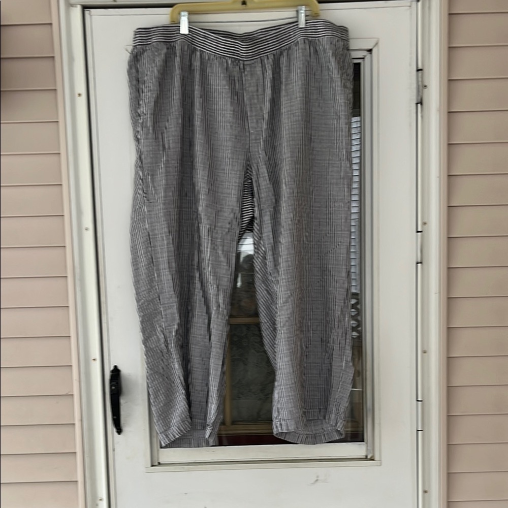 Old navy 3x wide leg linen blend pants